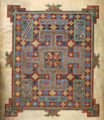  Lindisfarne Gospels:  A Radiant Tapestry Woven with Gold and Intricate Knotwork!